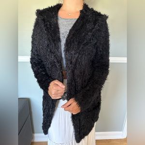 Black Brandy Melville Soft Jacket with Hood